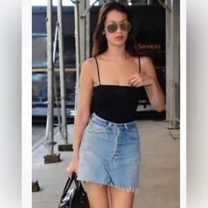 Redone X Levi’s High Waisted Denim Mini Skirt Size 29